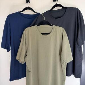 lululemon athletica Men's Short Sleeve Tee Set - Navy, Olive, Charcoal